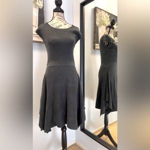 Gray sweater dress